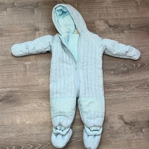First impressions baby blue snowsuit 12mo